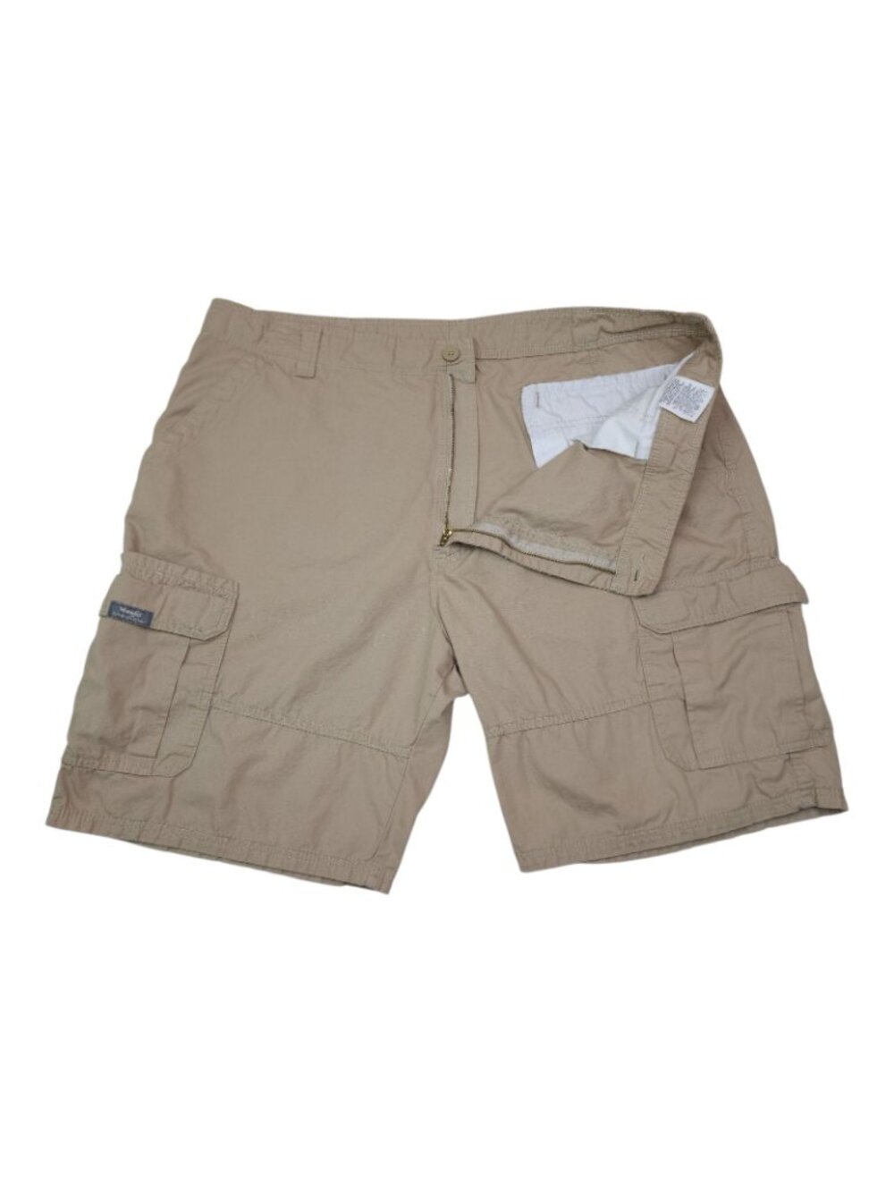Wrangler Mens Cargo Shorts Khaki Size 42 100% Cotton Machine Washable - Picture 4 of 8